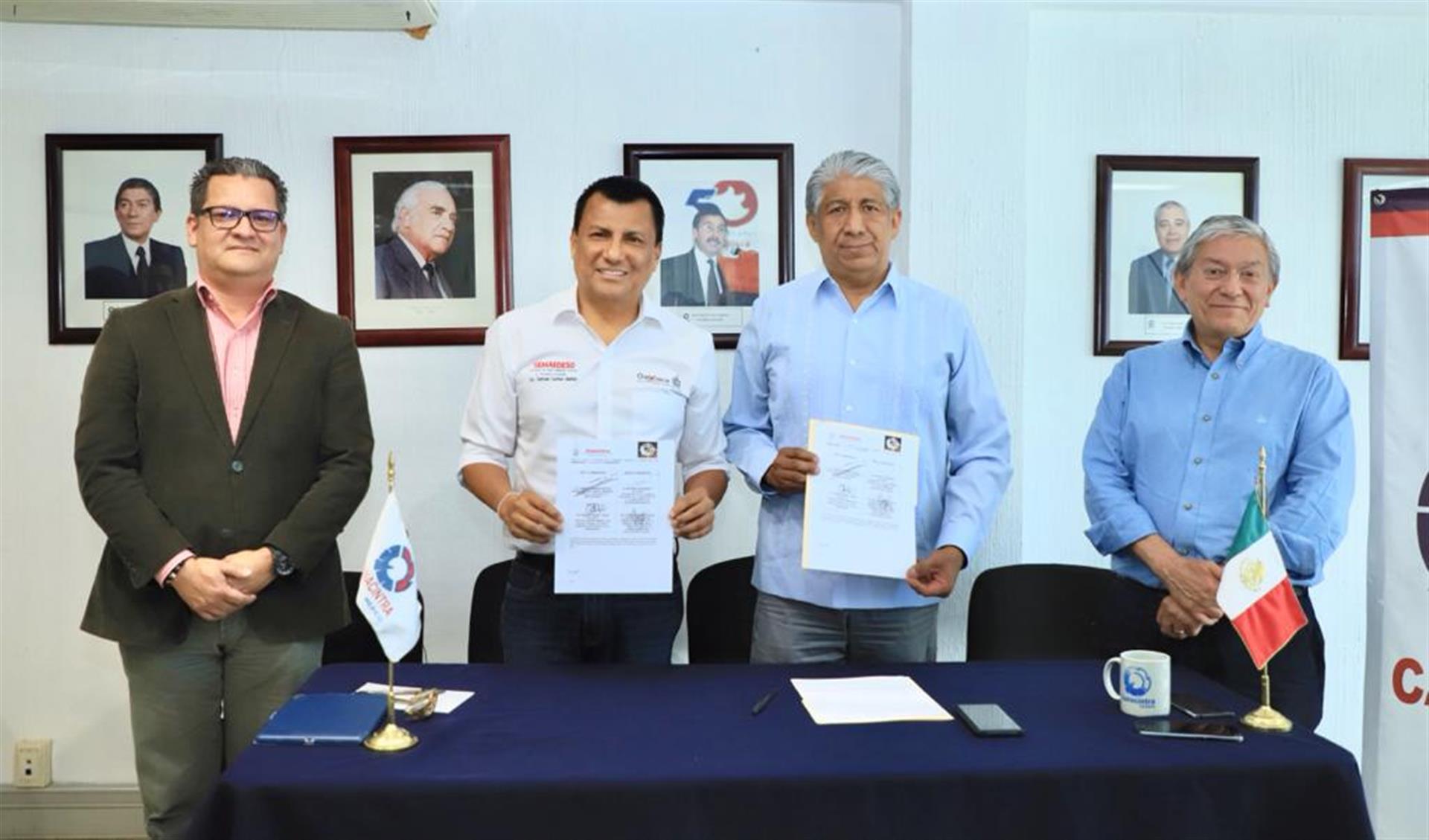 Firman Semaedeso y Canacintra Convenio de Colaboración a fin de fomentar un medio ambiente sano