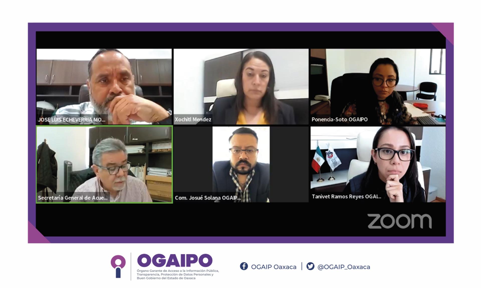  OGAIPO GARANTIZA ACCESO A LA INFORMACIÓN Y PROTECCIÓN DE DATOS PERSONALES A TRAVÉS DE RESOLUCIÓN DE RECURSOS DE REVISIÓN