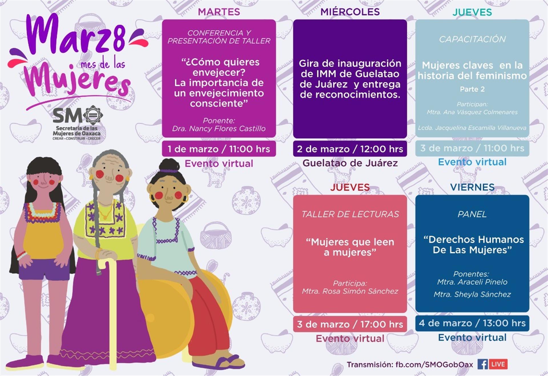 Invita SMO a participar en conmemoración del Día Internacional de la Mujer