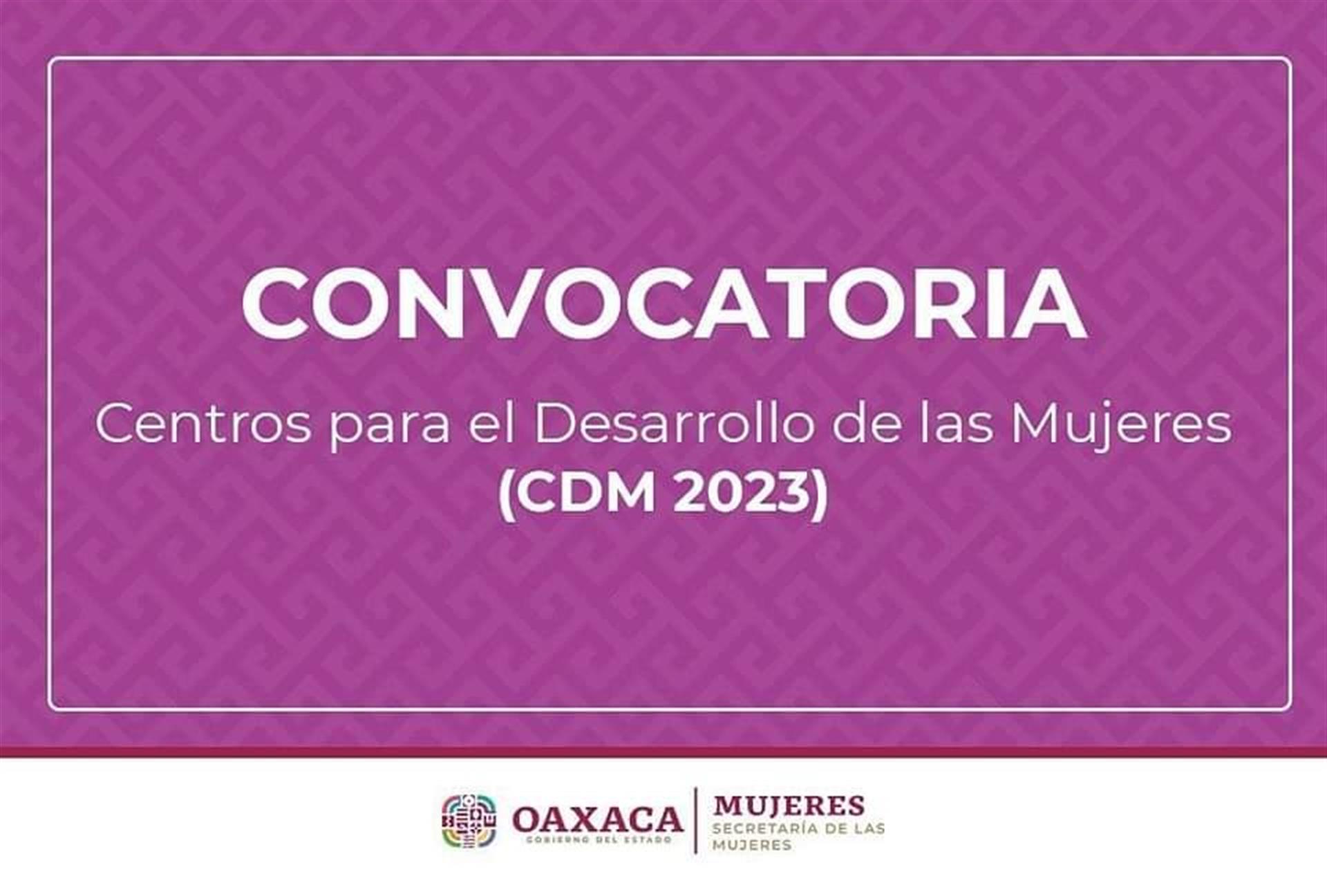 Lanzan convocatoria para formar parte de los Centros para el Desarrollo de las Mujeres