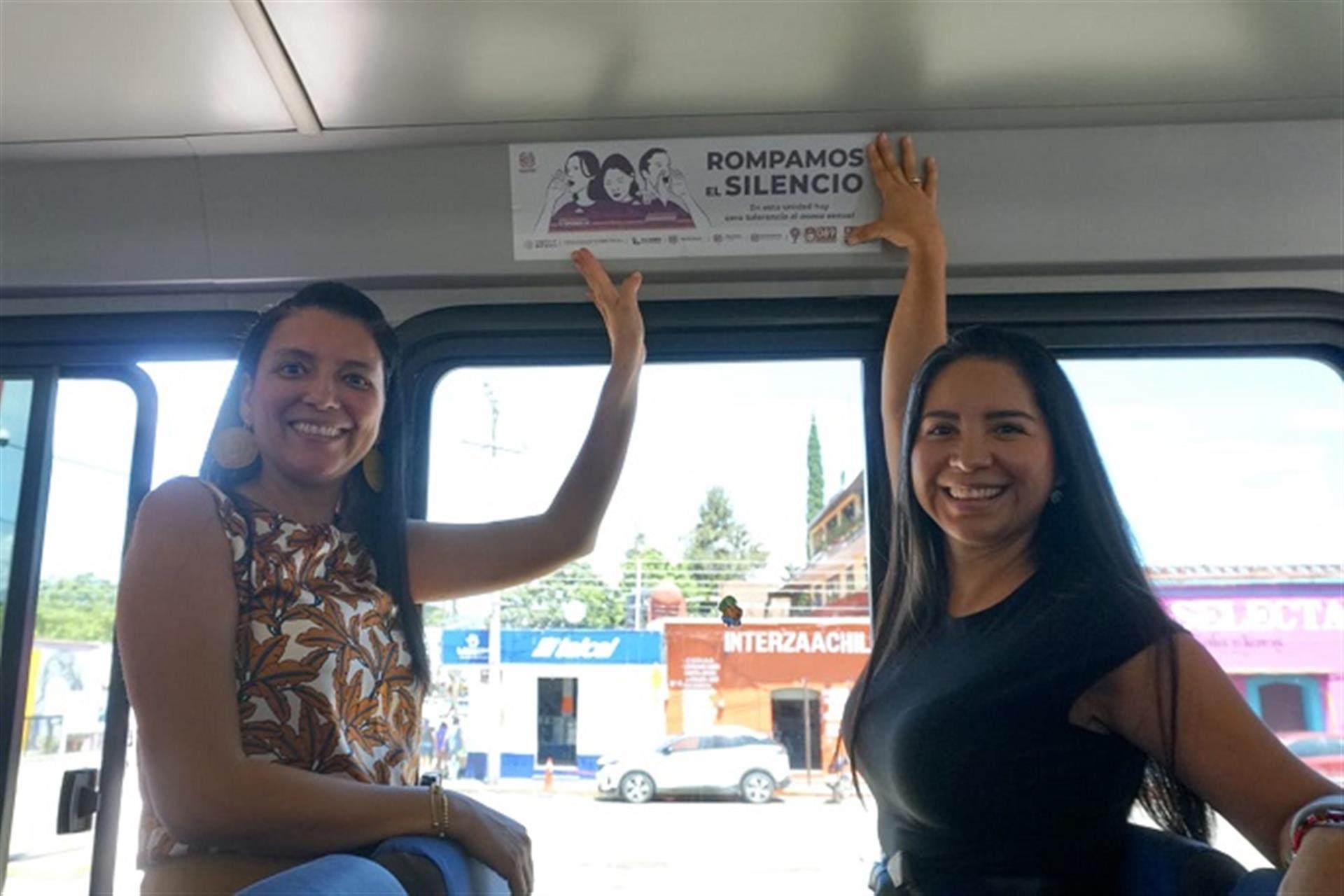 Gobierno de Oaxaca y empresa de transporte en Zaachila, suman esfuerzos por una movilidad segura para las mujeres