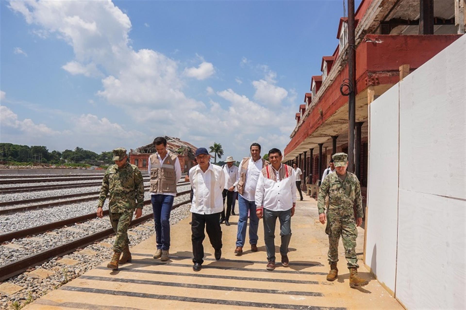 Avanza obra ferroviaria en Matías Romero, traerá economía y  desarrollo a Oaxaca