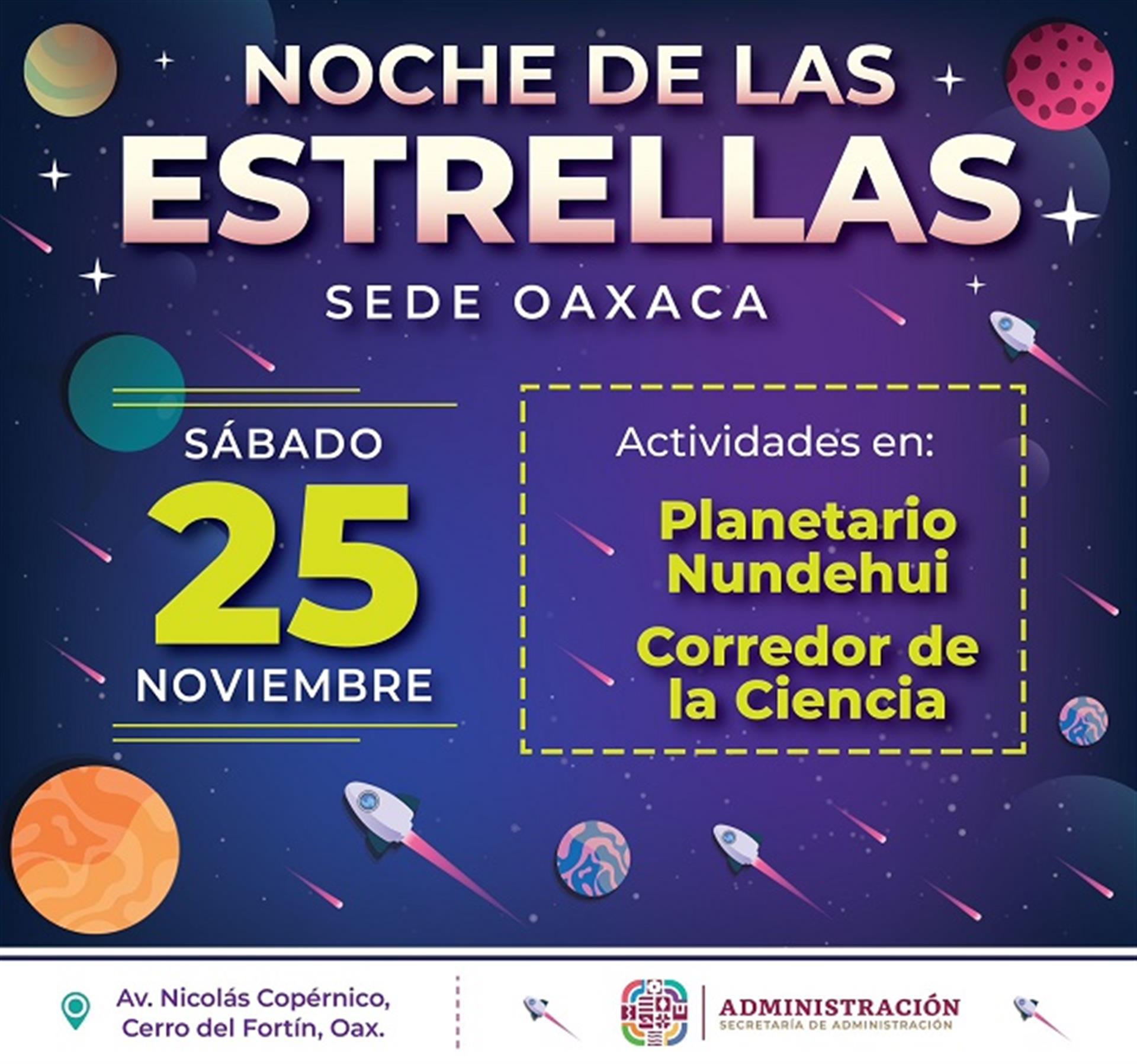 Regresa la Noche de las Estrellas al Planetario Nundehui