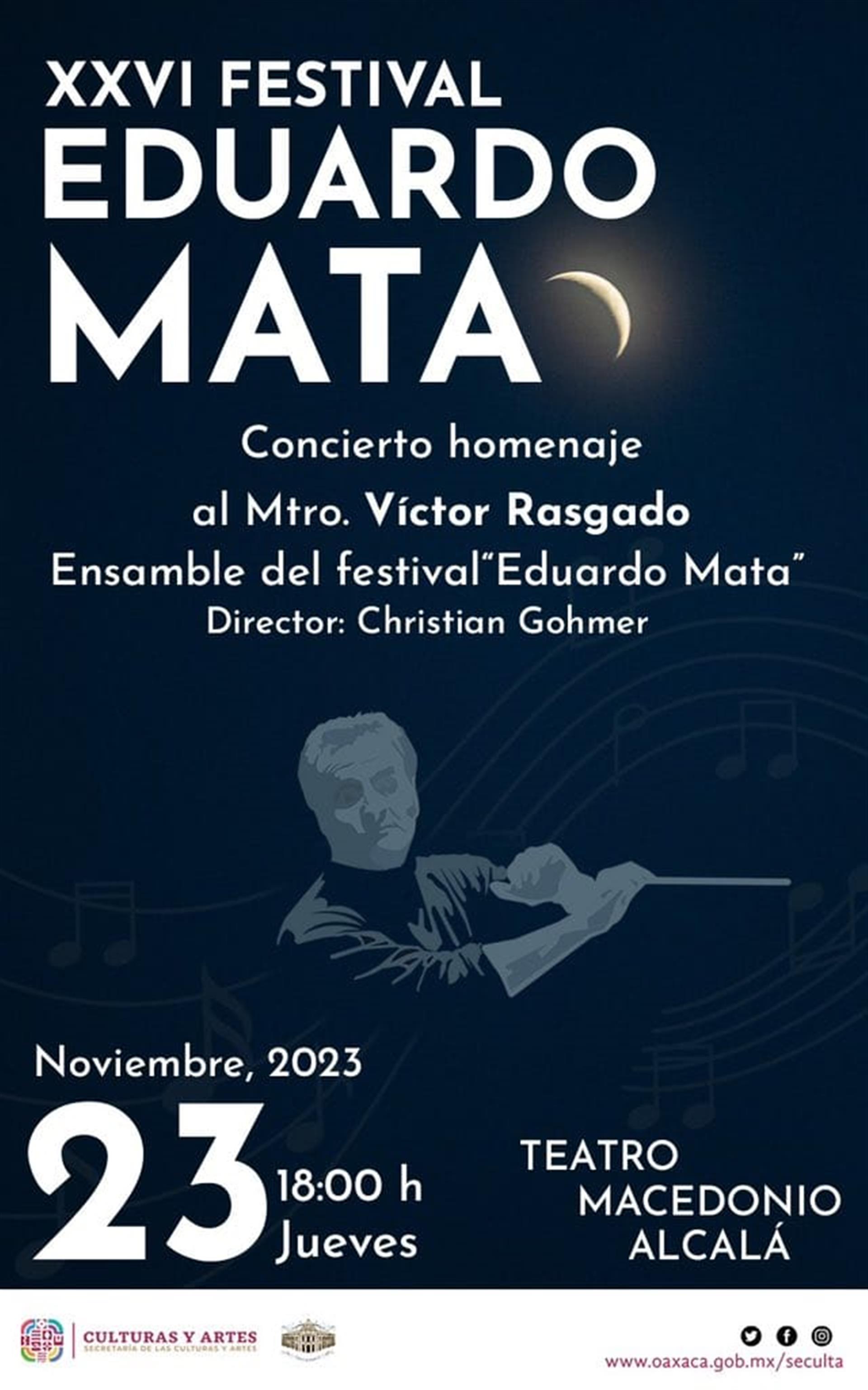 Realiza Secretaría de las Culturas y Artes la edición XXVI del Festival Eduardo Mata 