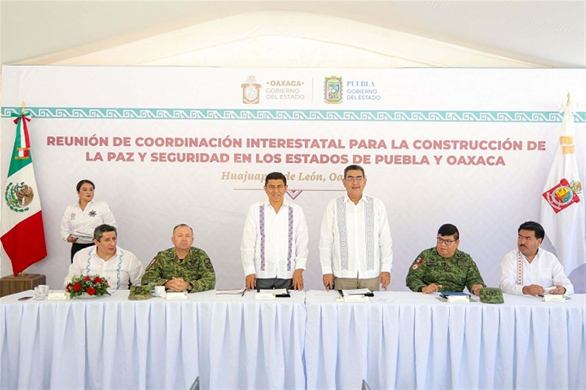 Oaxaca y Puebla fortalecerán la seguridad pública en zona limítrofe para garantizar paz y bienestar