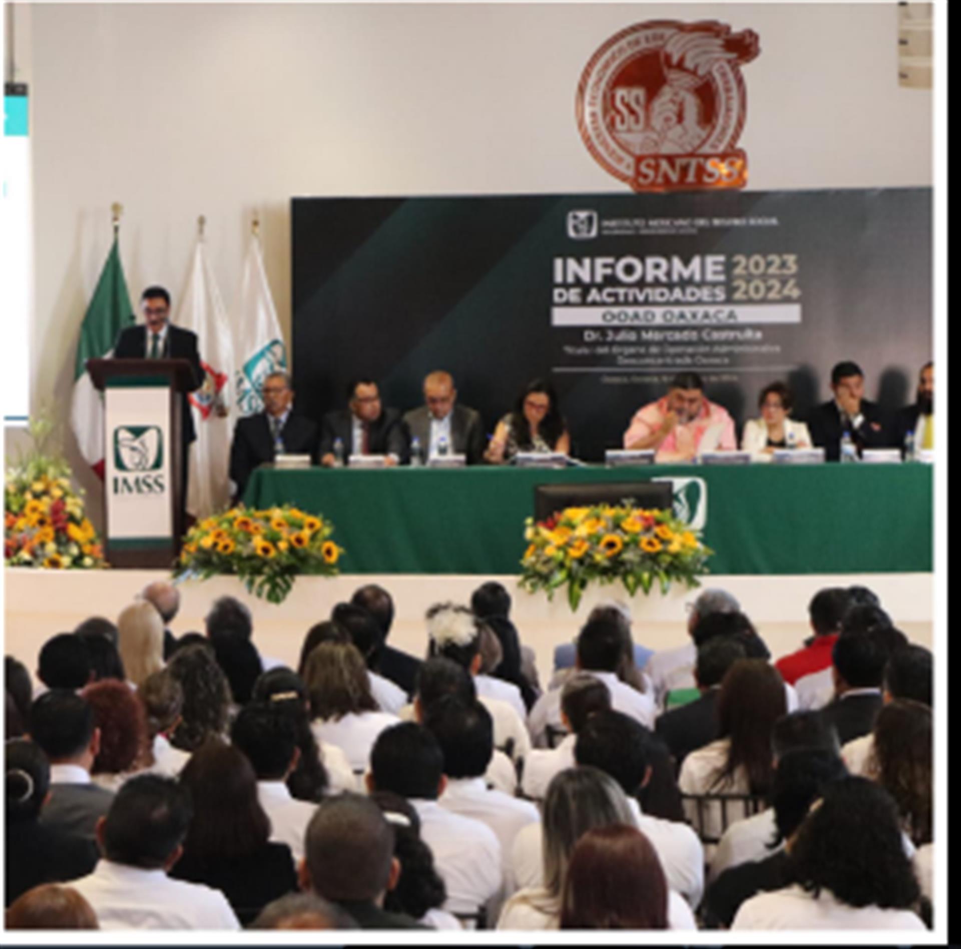 *Informa titular del IMSS Oaxaca sobre avance de obras y equipamiento en Unidades Médicas y Hospitales durante su 4o. Informe