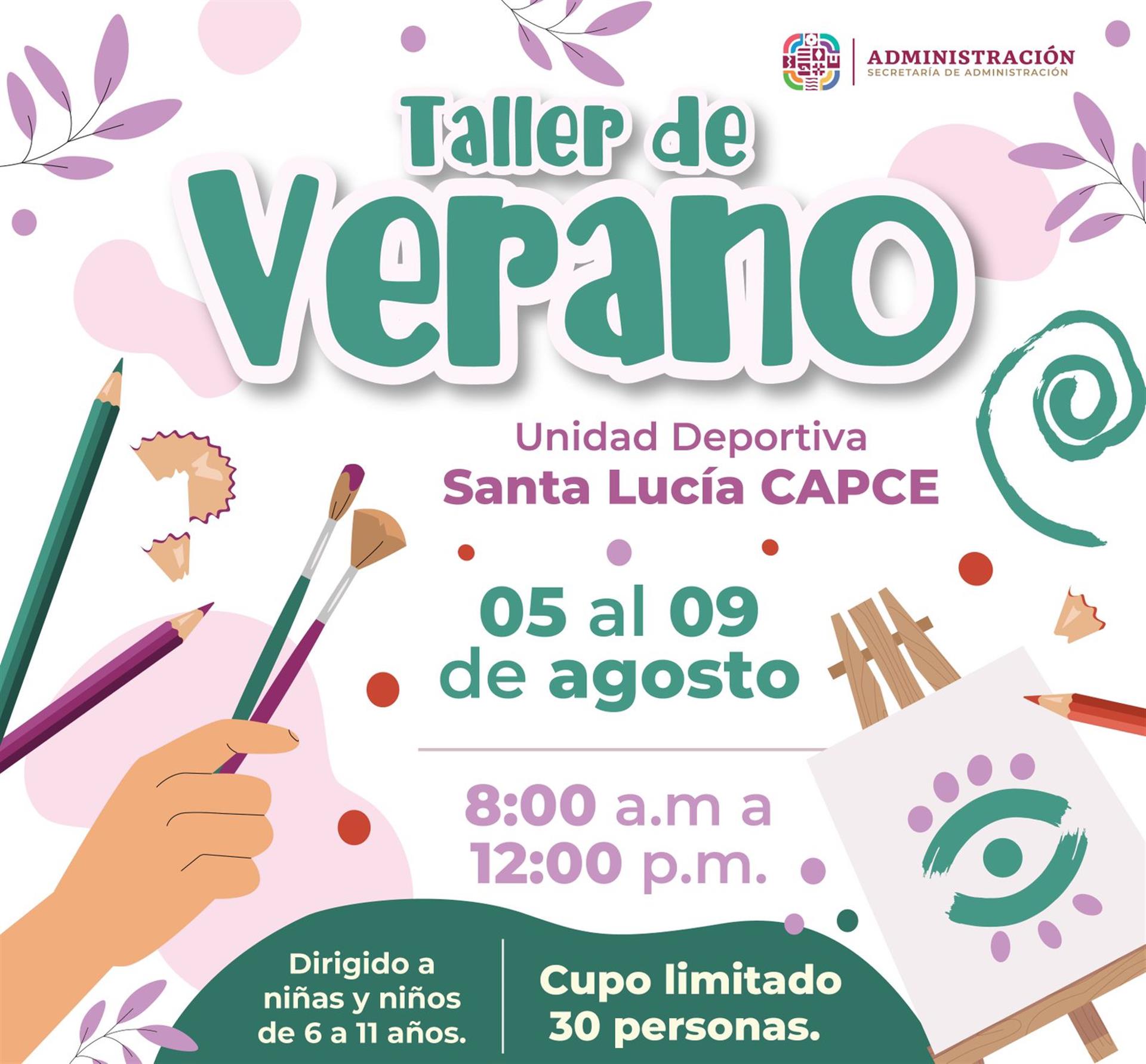 Invita Administración a niñas y niños a participar en cursos de verano 