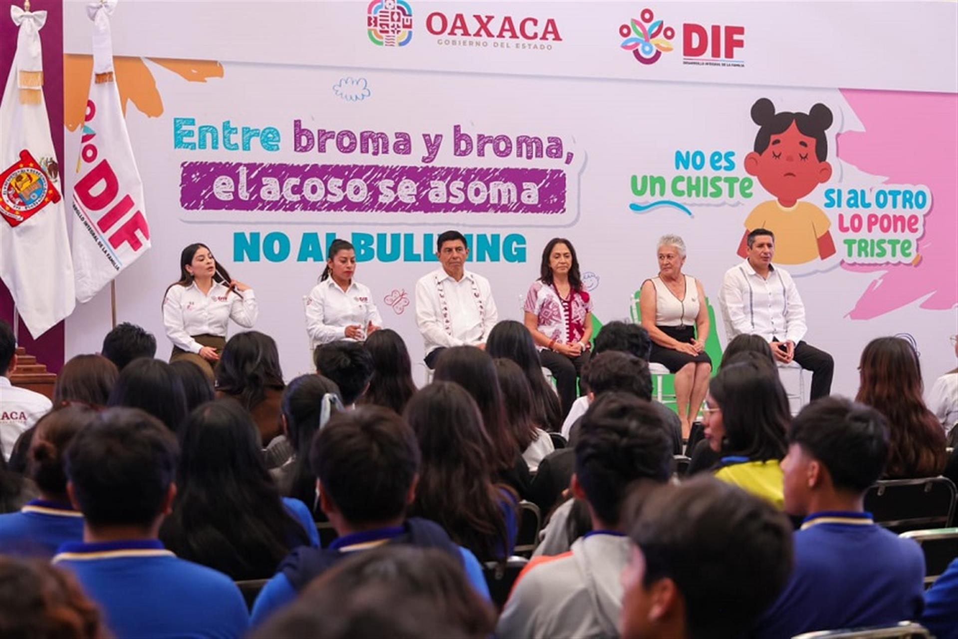 Arranca DIF Oaxaca programa “Entre broma y broma, el acoso se asoma” para prevenir el bullying