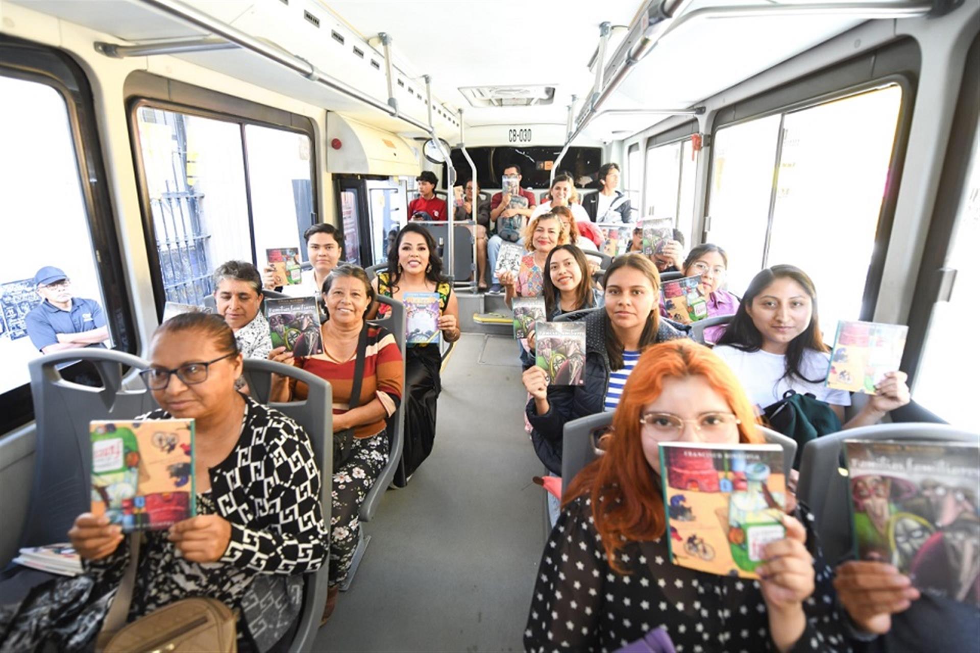 Promueve Sectur hábito de lectura entre personas usuarias de unidades del CityBus