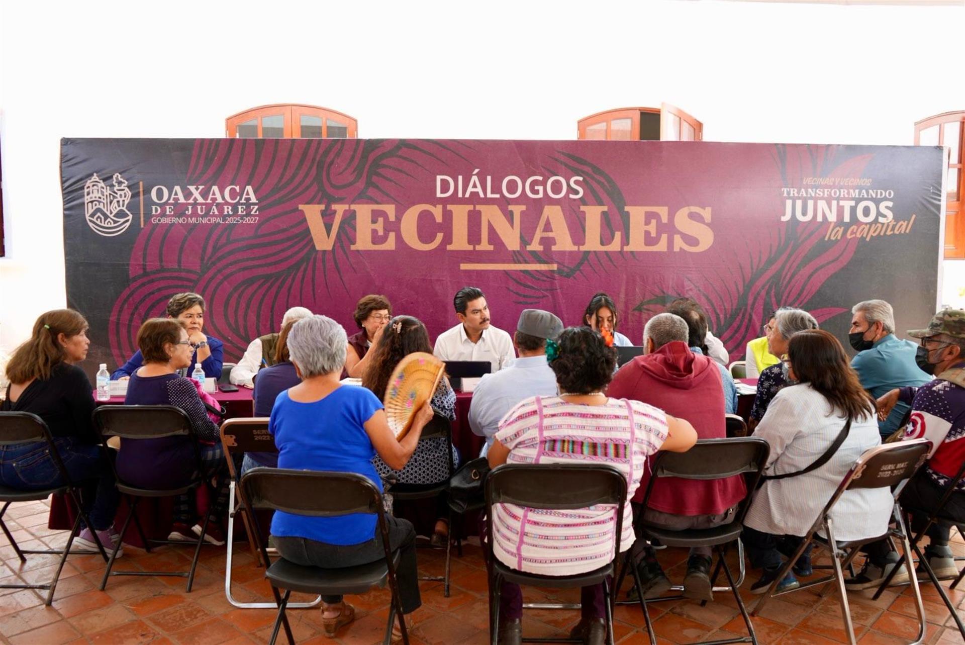 Con una nutrida asistencia se realiza programa Diálogos Vecinales en Oaxaca de Juárez FOTO KLC