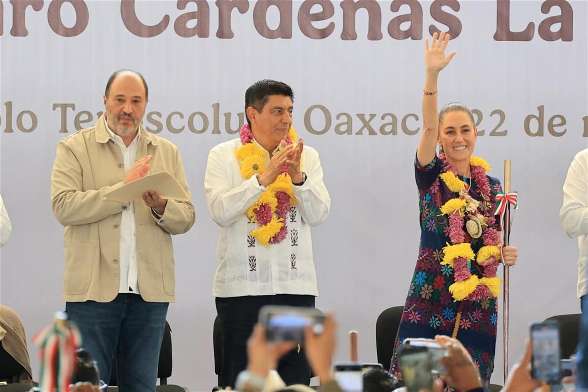 Con Plan Lázaro Cárdenas se transforma a las poblaciones más pobres de México; Claudia Sheinbaum y Salomón Jara presentan avances