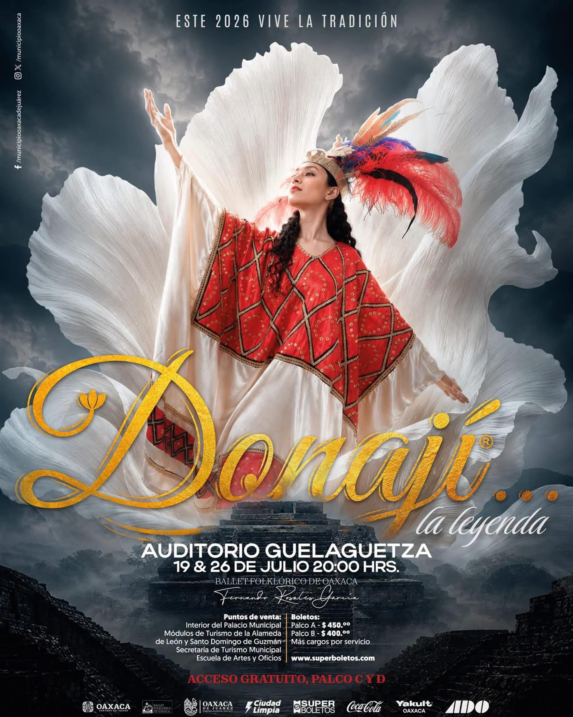 Donají… La Leyenda celebrará su 43ª edición en el Auditorio Guelaguetza